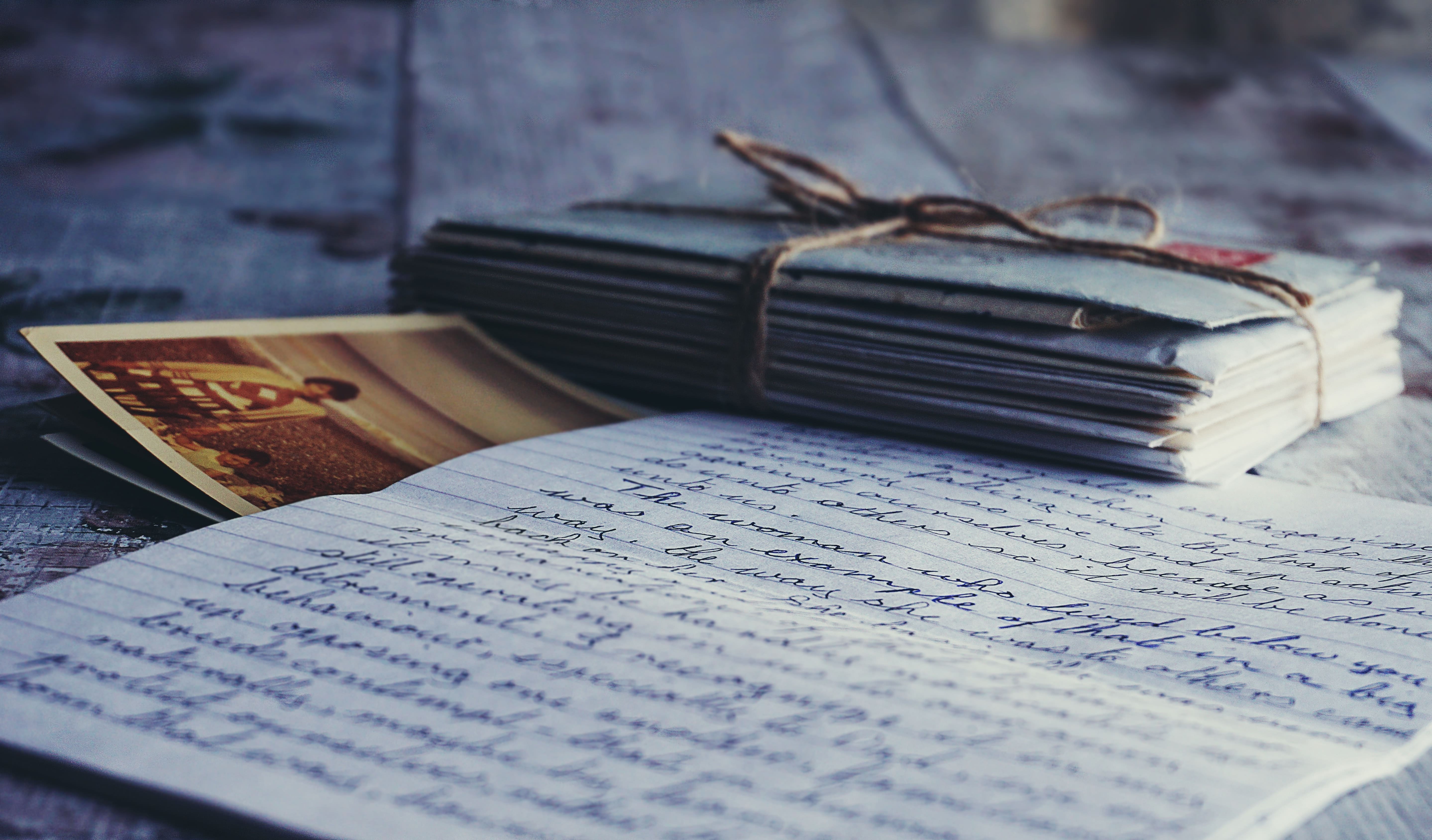 several envelopes on the table